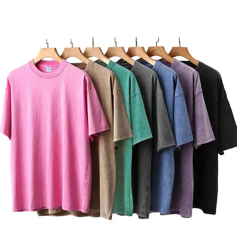 Washed Women Casual Breathable T-shirt