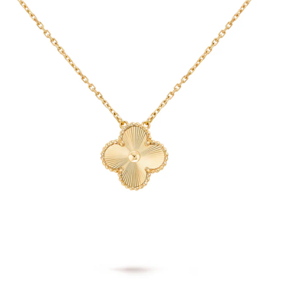 925 Sterling Silver Clover Gold Necklace