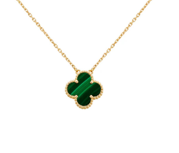 925 Sterling Silver Clover Gold Necklace