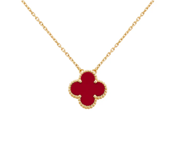 925 Sterling Silver Clover Gold Necklace